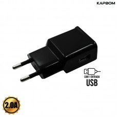 Carregador 1 USB KA-5003 Kapbom - Preto